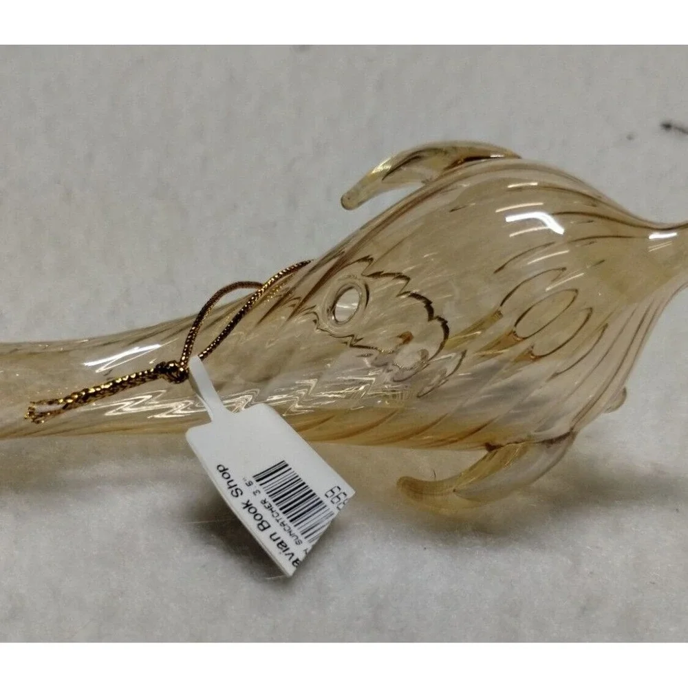 Hand Blown Glass Dolphin‎ Ornaments Set of 3 Iridescent Coastal Decor Nautical